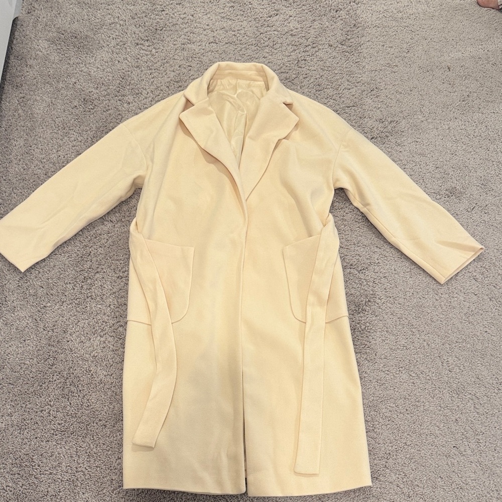 Chic Cream Trench Coat for Women